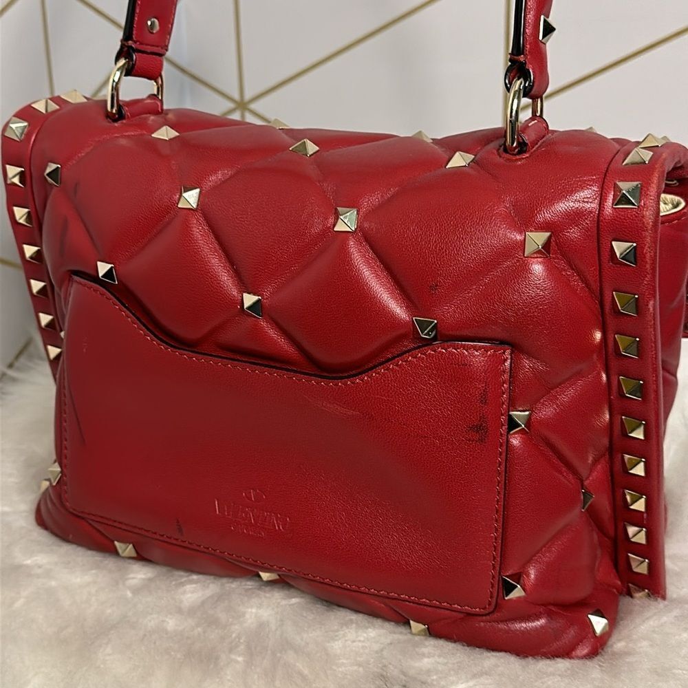 💯 Authentic Valentino Candy Handbag Shoulder Bag Red🍀 - Picture 11 of 16